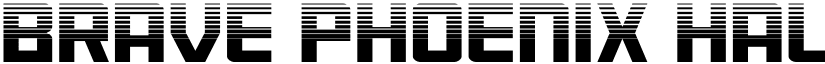 Brave Phoenix Halftone Regular font