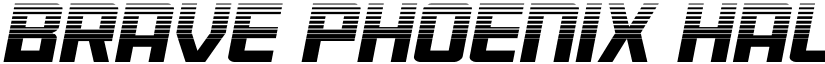 Brave Phoenix Halftone Italic Regular font