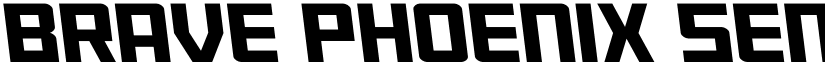 Brave Phoenix Semi-Leftalic Regular font