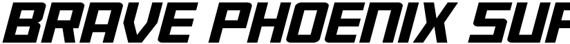 Brave Phoenix Super-Italic Regular font