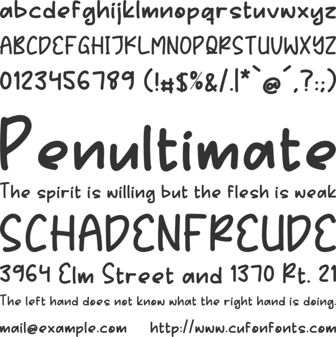 BOTANIC NATURE font preview