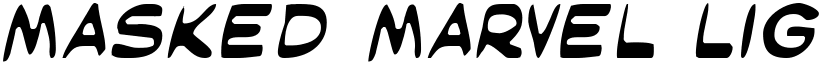 Masked Marvel Light font