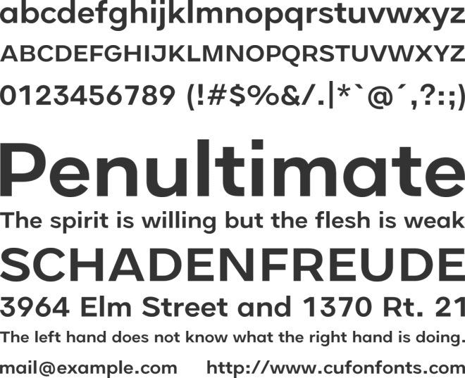 Handil Pro font preview
