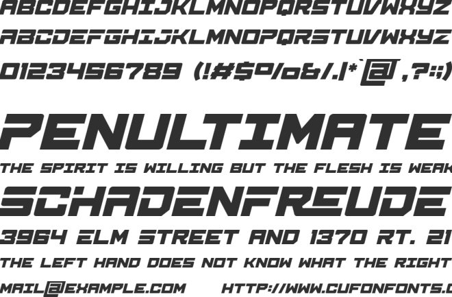 Brose font preview