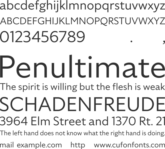 Specter TRIAL font preview