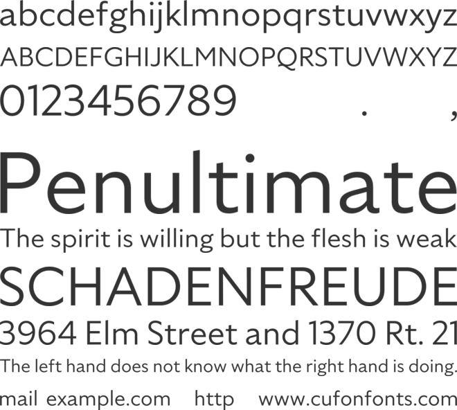 Specter TRIAL font preview