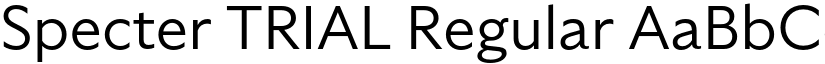Specter TRIAL Regular font