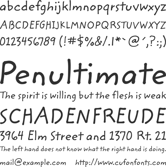 ZemkeHandITC TT font preview