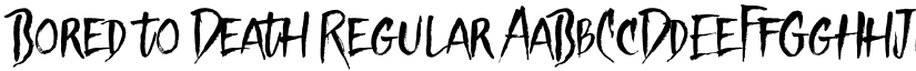 Bored to Death Regular font