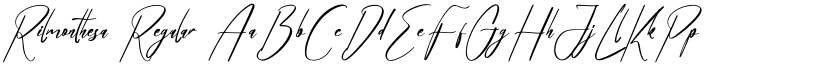 Rilmonthesa Regular font