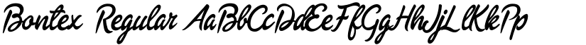 Bontex Regular font