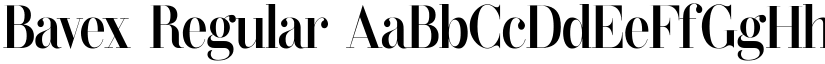 Bavex Regular font
