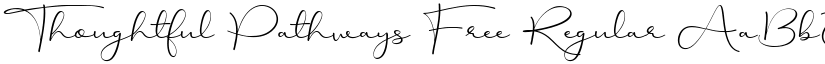 Thoughtful Pathways Free Regular font
