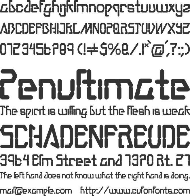 Maximen font preview