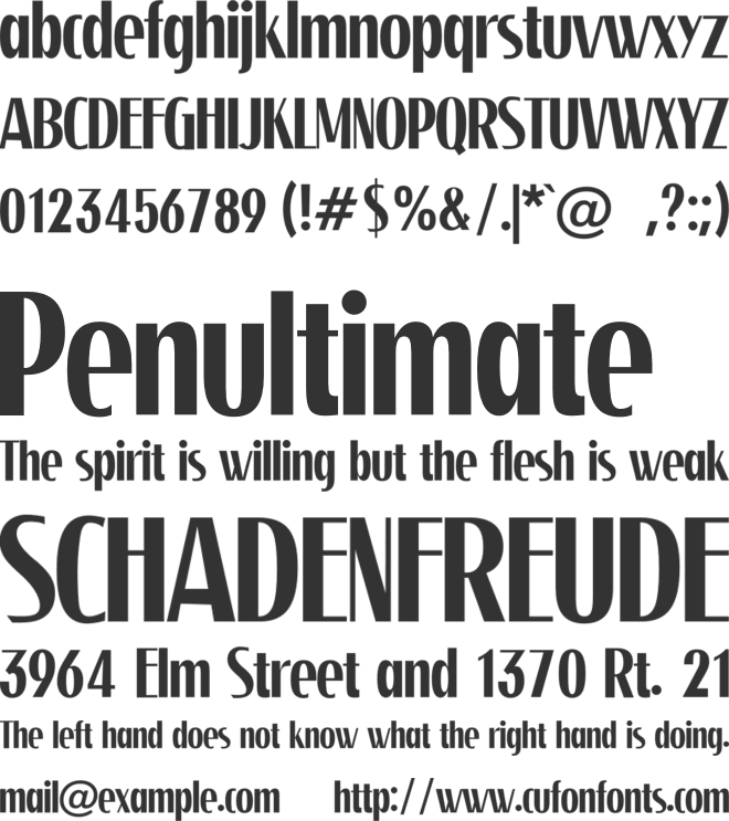 STOMPEDCOUNTY font preview