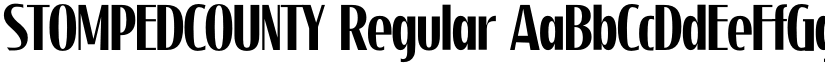 STOMPEDCOUNTY Regular font