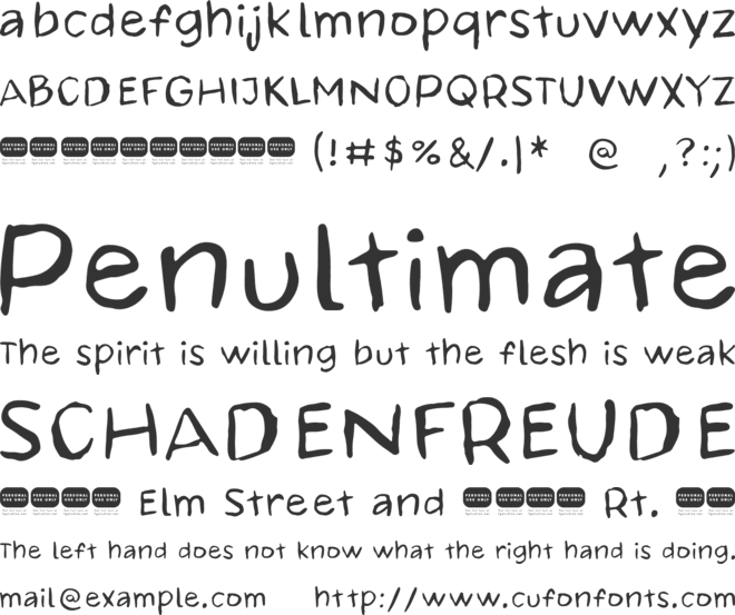 Taytex Alt font preview