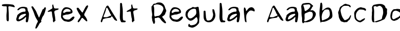 Taytex Alt Regular font