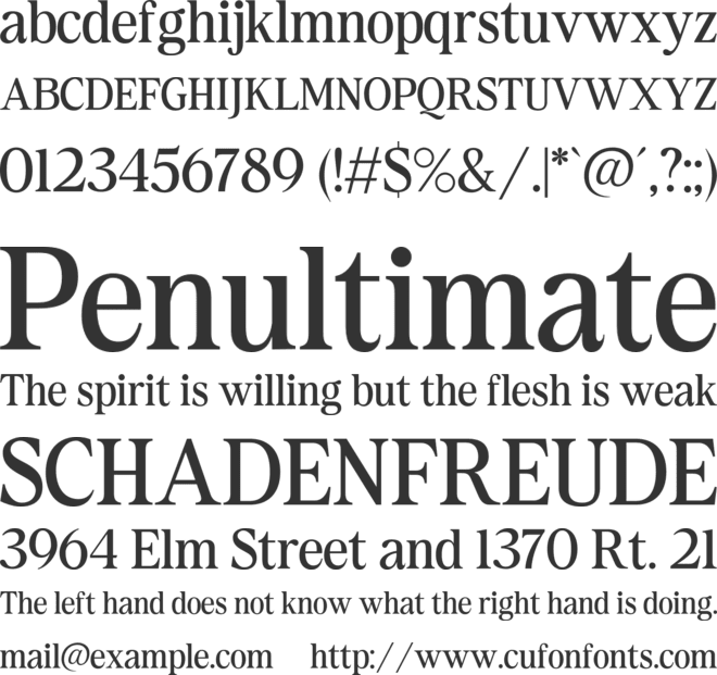 RL Madena font preview