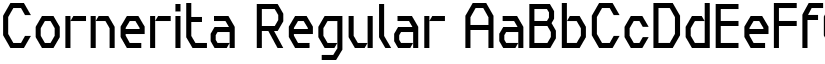 Cornerita Regular font