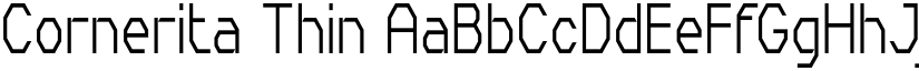Cornerita Thin font