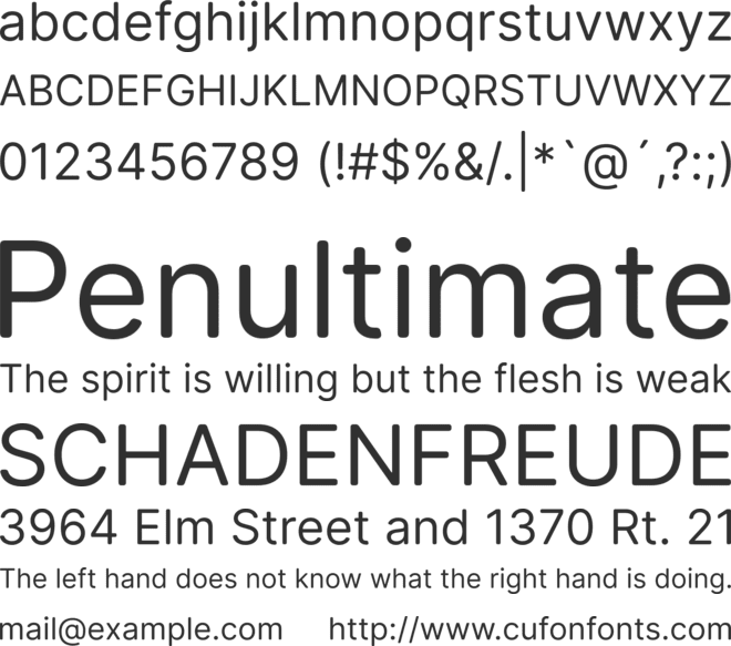 Open Runde font preview