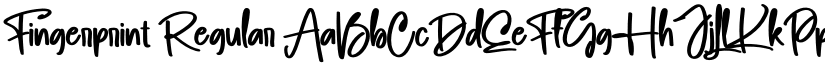Fingerprint Regular font