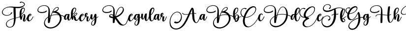 The Bakery Regular font