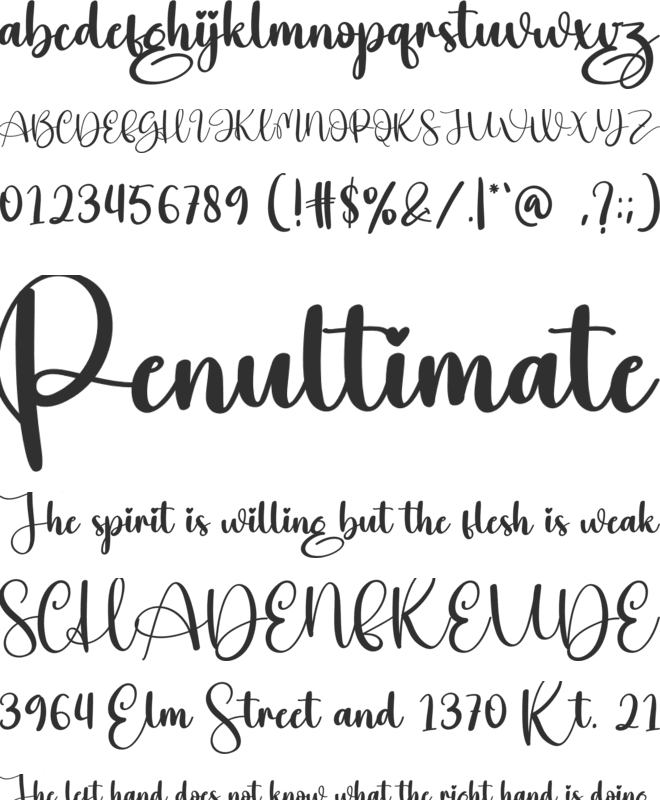 Hey Marge font preview