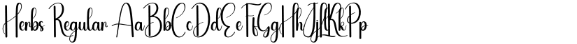 Herbs Regular font