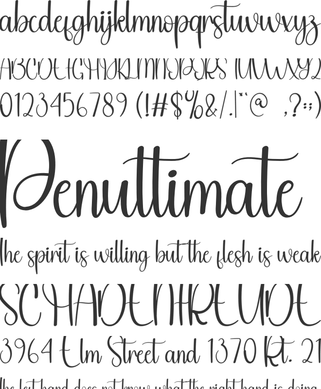 Flying Balloons font preview