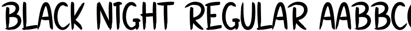 Black Night Regular font