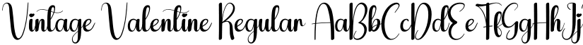 Vintage Valentine Regular font