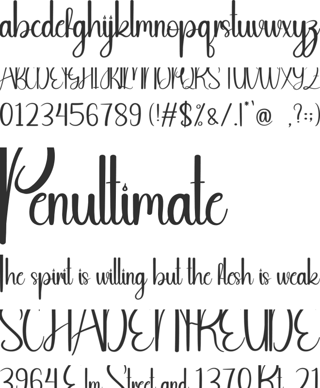 Butter Shine font preview
