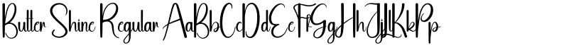 Butter Shine Regular font