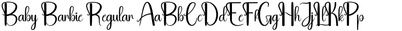 Baby Barbie Regular font