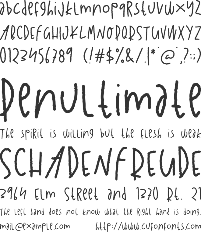 Farmhouse Children font preview