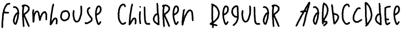 Farmhouse Children Regular font