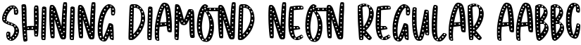 Shining Diamond Neon Regular font