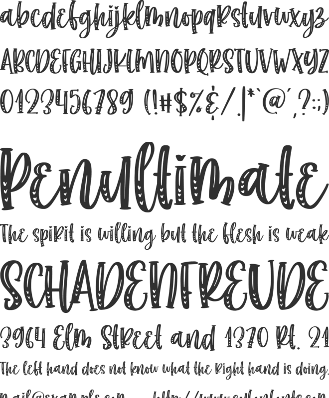 Choco Matcha Line font preview