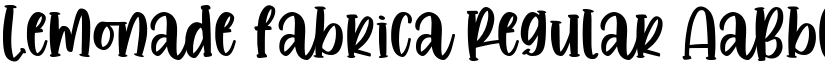 Lemonade fabrica Regular font