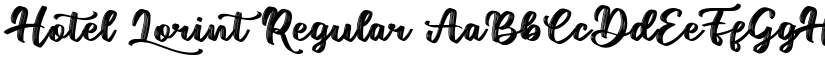 Hotel Lorint Regular font