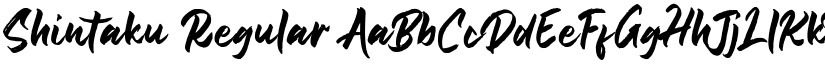 Shintaku Regular font