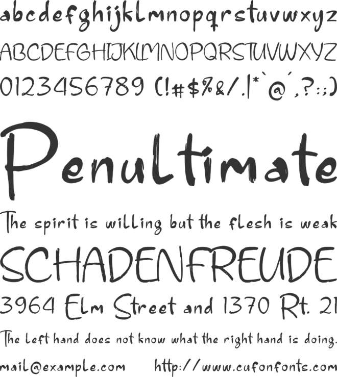 Jargist Kosta font preview