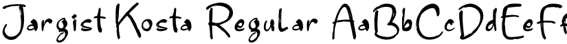 Jargist Kosta font download