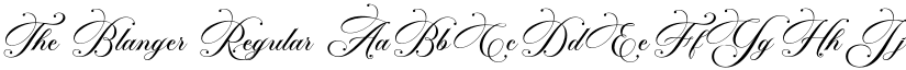 The Blanger Regular font