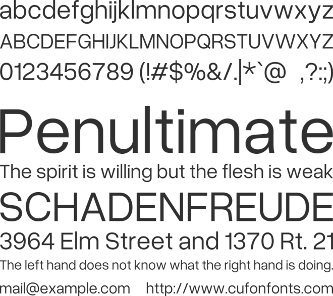 Overused Grotesk font preview