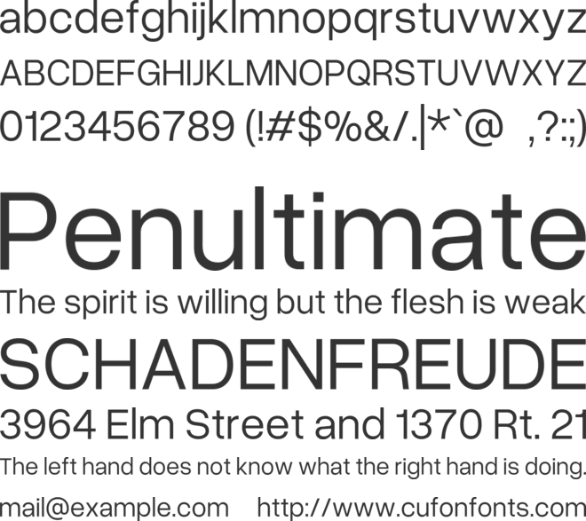 Overused Grotesk font preview