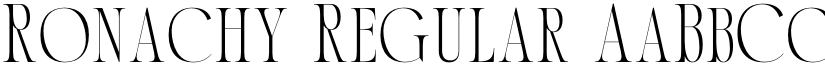Ronachy Regular font