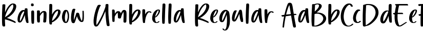 Rainbow Umbrella Regular font